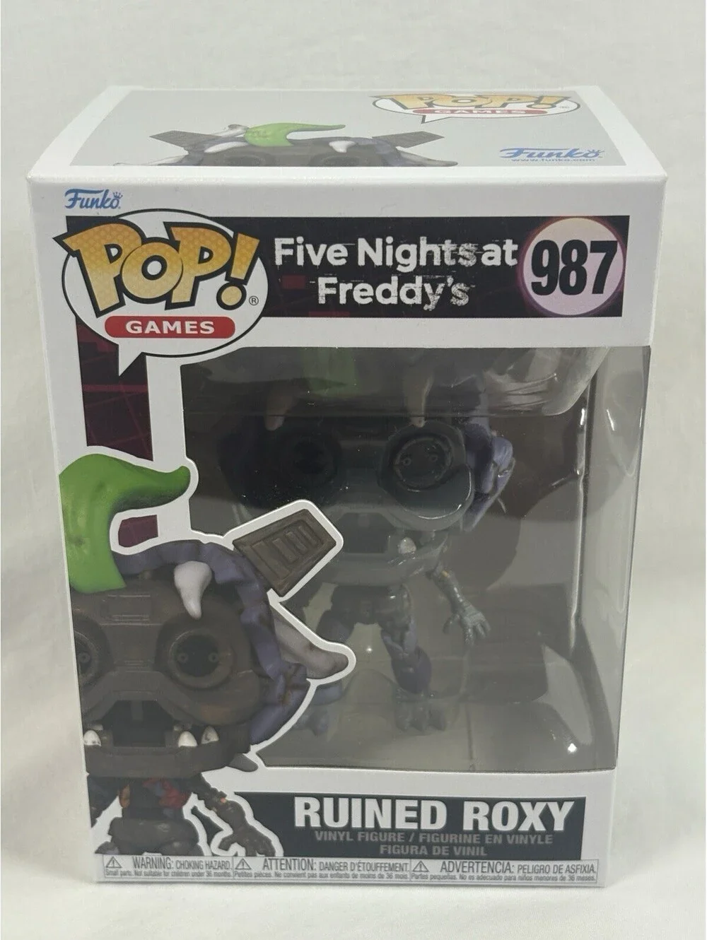 FUNKO POP ! RUINED ROXY 987 FIVE NIGHTS AT FREDDY'S POP GAMES